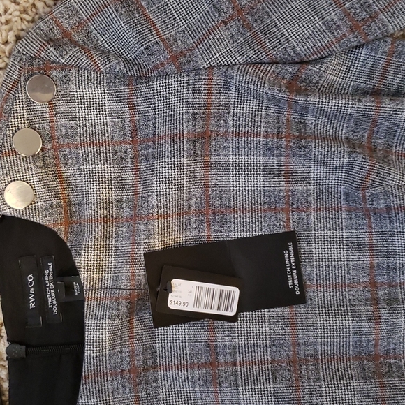 RW&CO Belted Half Sleeve Flannel Plaid Dress - Picture 7 of 8
